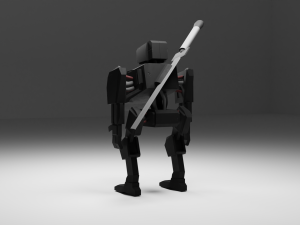Game ready robot 3D Model