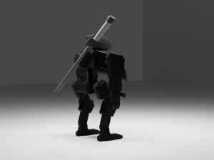 Game ready robot 3D-Modell