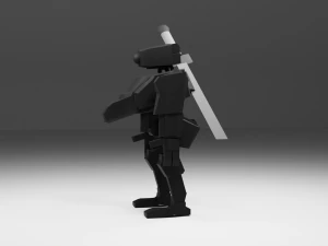 Game ready robot 3D Model