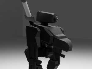 Game ready robot 3D-Modell