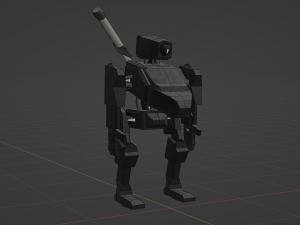 Game ready robot 3D-Modell
