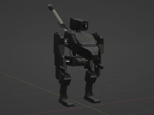 Game ready robot 3D Model