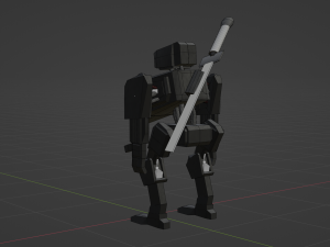 Game ready robot 3D-Modell