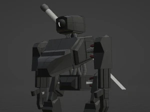Game ready robot 3D Model