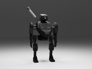 Game ready robot 3D-Modell