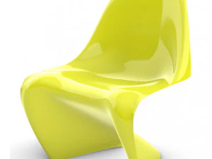 Sedia Panton in plastica Modello 3D