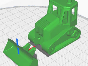 Бульдозер 3D Принт Модель