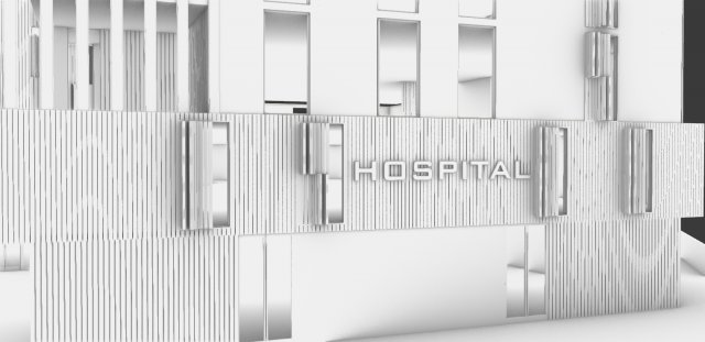 HOSPITAL 3Dモデル .c4d .max .obj .3ds .fbx .stl .blend