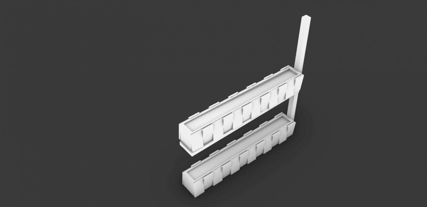 Flowerbox 3D Model .c4d .max .obj .3ds .fbx .stl .blend 