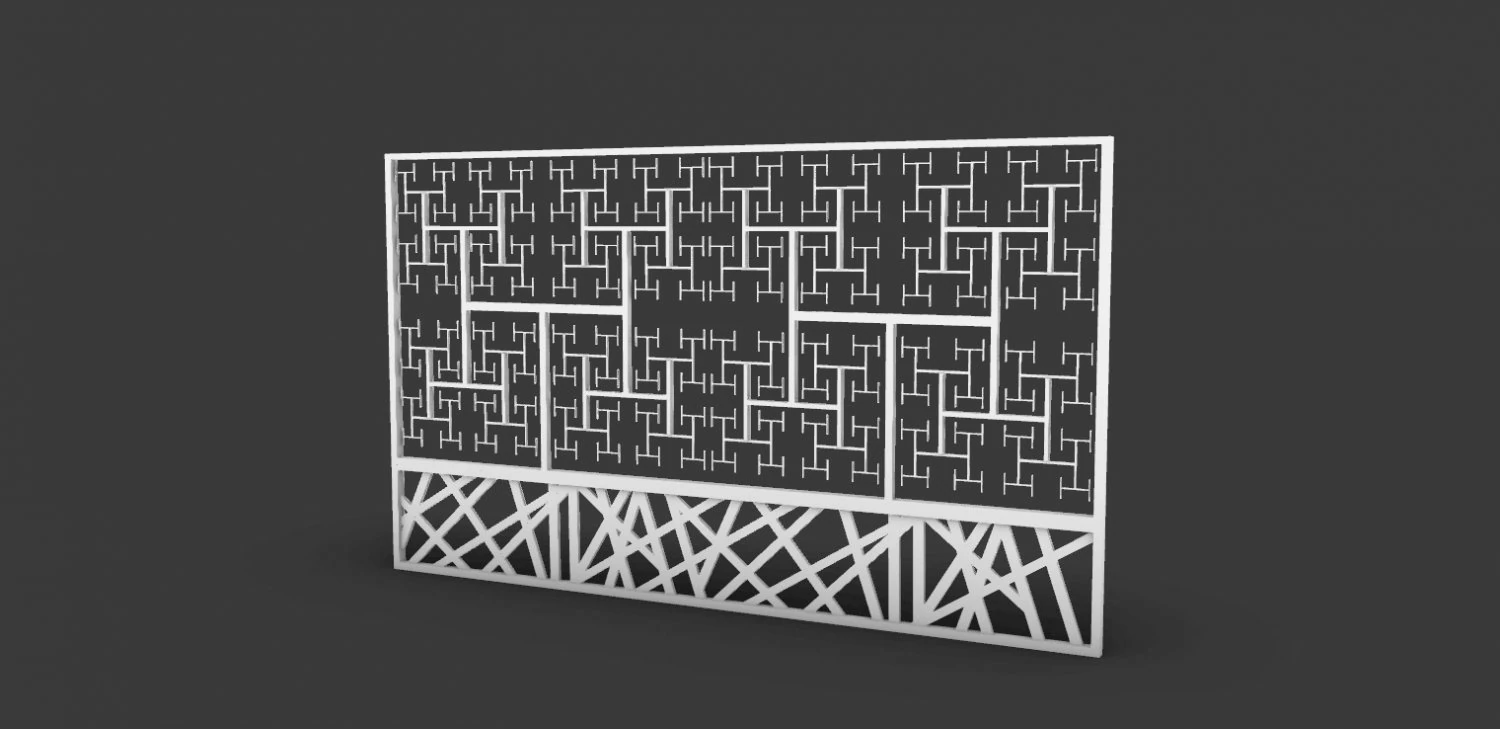 Partition wall 3D Model .c4d .max .obj .3ds .fbx .stl .blend 