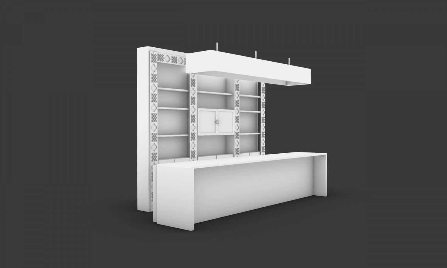 Bar table 3D Model .c4d .max .obj .3ds .fbx .stl .blend 
