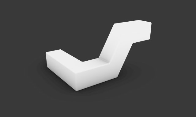 Bench 3D Model .c4d .max .obj .3ds .fbx .stl .blend 