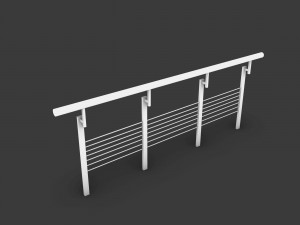 Stair railing 3D मॉडल