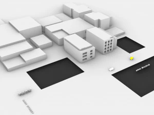 ciudad grafica Modelo 3D