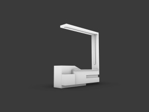Information desk 3D Model