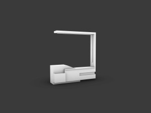 Information desk 3D Model