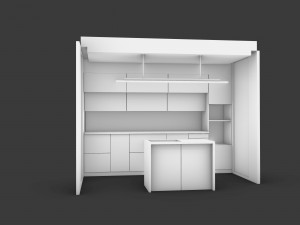 Modern kitchen 3D 모델