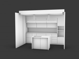 Modern kitchen 3D 모델