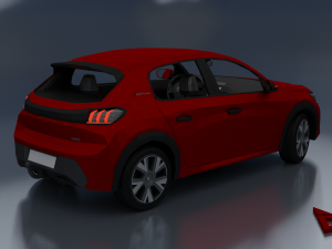 Peugeot 208 2021 3D 模型