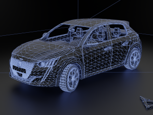 Peugeot 208 2021 3D 模型