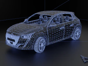 Peugeot 208 2021 3D Model