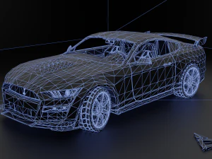 Shelby GT500 2021 3D Model
