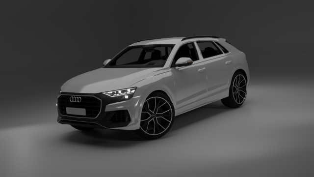 Audi Q8 3D 模型 .c4d .max .obj .3ds .fbx .stl .blend 