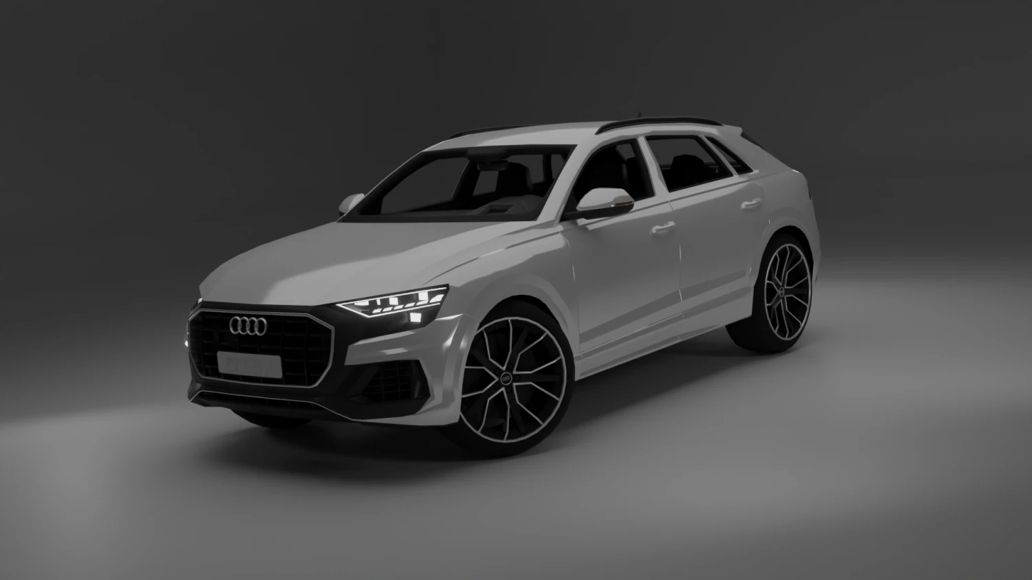 Audi Q8 3D Model .c4d .max .obj .3ds .fbx .stl .blend 