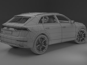 Audi Q8 3D 模型