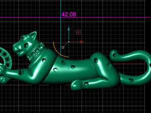 PANTHER PENDANT 3Dモデル