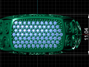 MAN RING WITH GEMS 3D Model