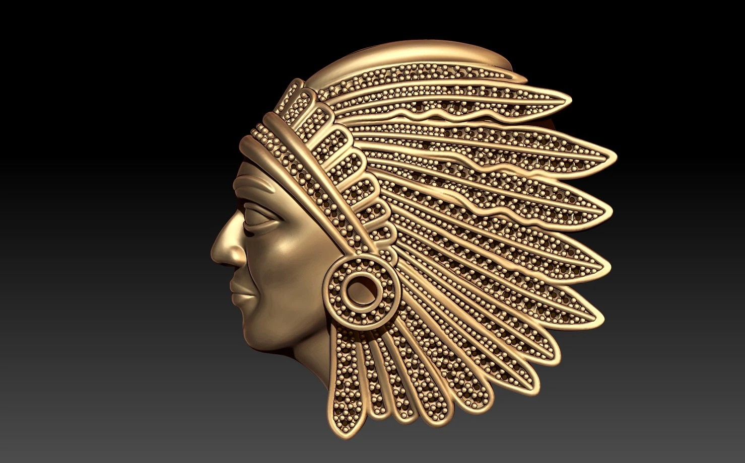 INDIAN MAN JEWELRY 3D Model .c4d .max .obj .3ds .fbx .stl .blend 