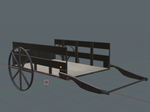 Medieval cart- carreta medieval 3D Model