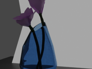 Flower vase - glass vase 3D Model