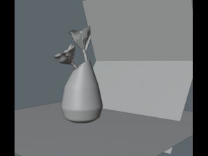 Flower vase - glass vase 3D Model