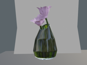 Flower vase - glass vase 3D Model
