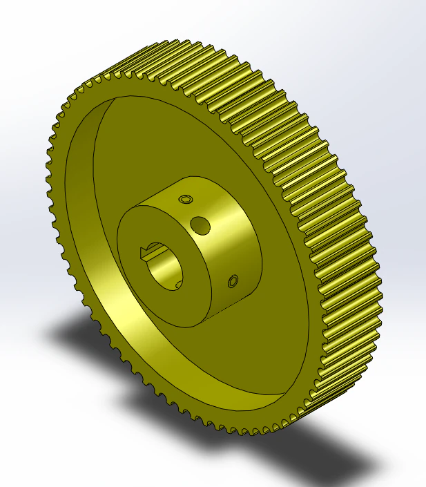 HTD 5M 72 TEETH 3D Print Model .c4d .max .obj .3ds .fbx .stl .blend