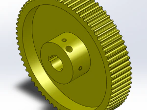 एचटीडी 5एम 72 दांत 3D प्रिंट मॉडल