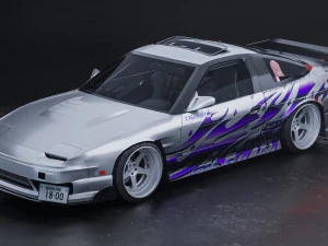 Nissan 180sx 3D Modell