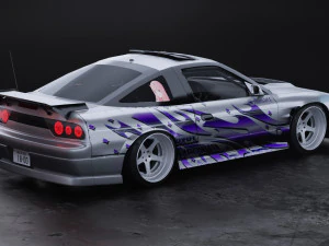 Nissan 180sx 3D Model