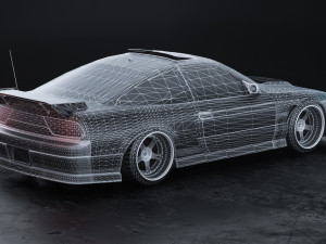 Nissan 180sx 3D Model