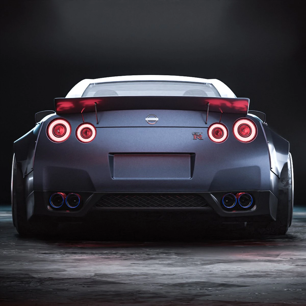 Nissan GT-R 3D Model .c4d .max .obj .3ds .fbx .stl .blend