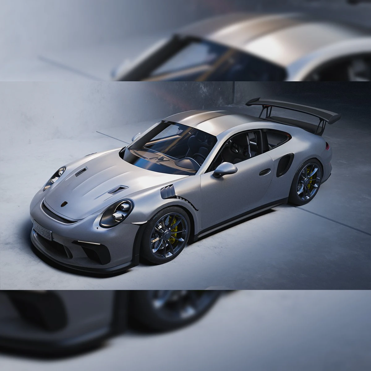 Porsche 911 GT3 3D Model .c4d .max .obj .3ds .fbx .stl .blend