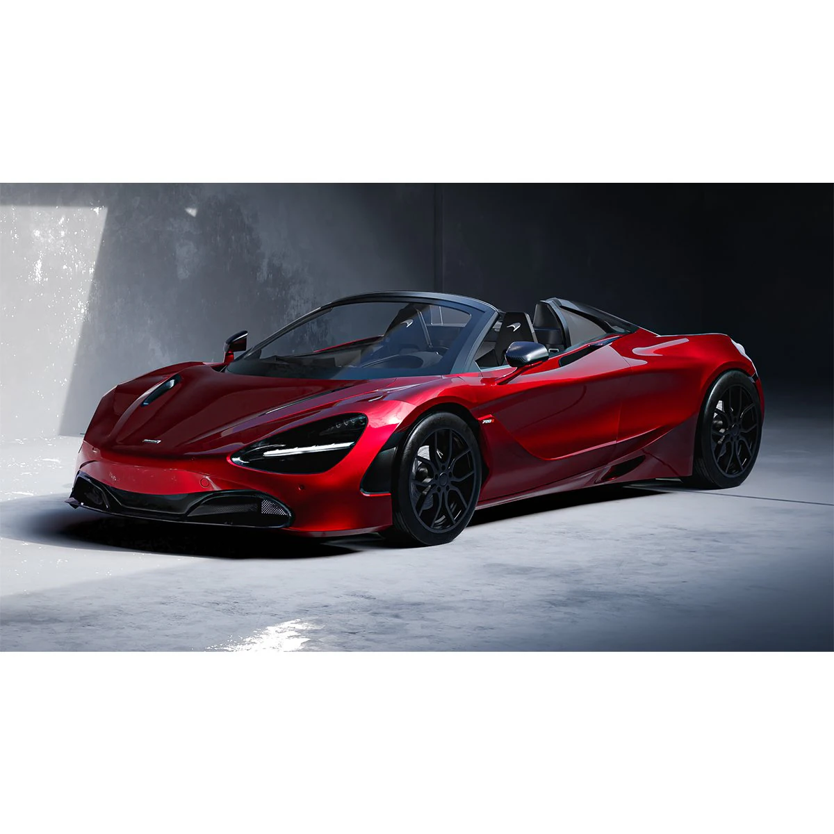 McLaren 720s Spider 3D Model .c4d .max .obj .3ds .fbx .stl .blend 
