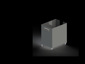Container for garbage 335x468 mm 3D मॉडल