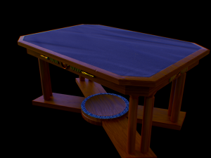 Antique table 3D Model