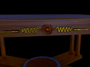 Antique table 3D Model