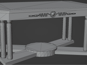 Antique table 3Dモデル