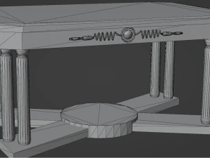 Antique table 3D Model