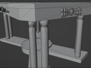 Antique table 3Dモデル